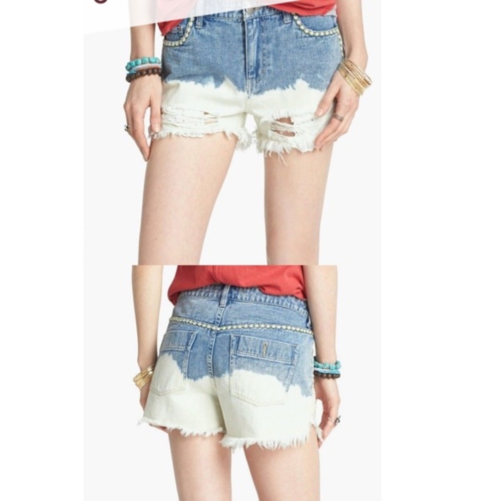 Free people Low Tide denim shorts